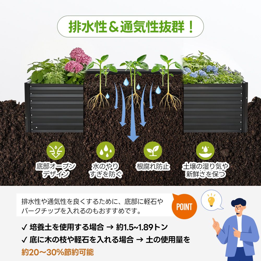 ガーデンボックス 屋外