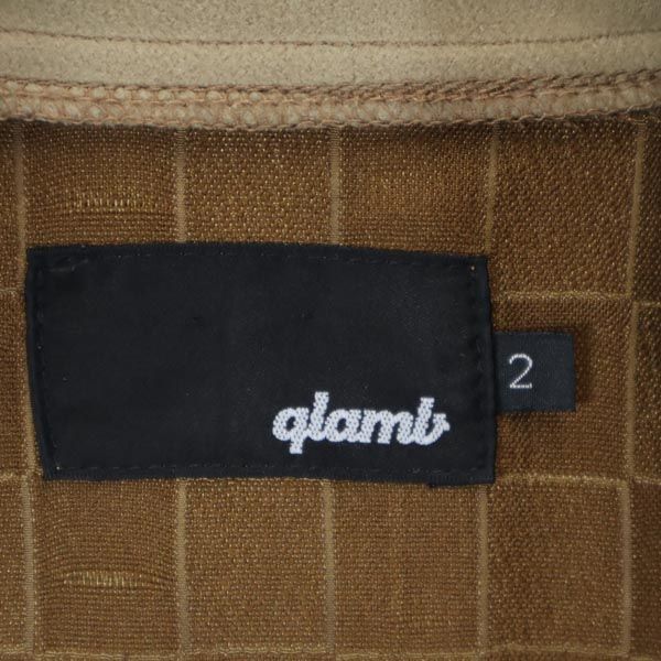 グラム 日本製 ジップジャケット 2 ブラウン系 glamb デザイン メンズ   【230313】ブラウン系商品番号