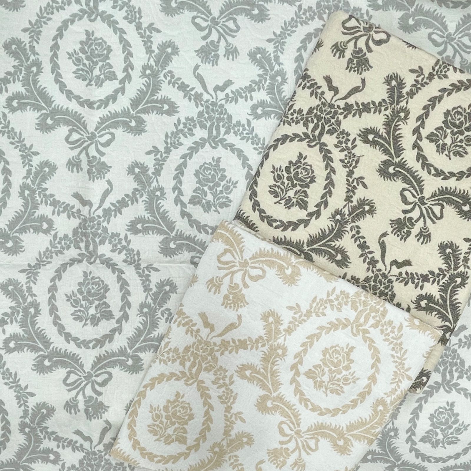 バラ柄/綿100％/ジャガード/YUWA/セットクロス/Y-441 バラ柄⁄綿100％⁄ジャガード⁄YUWA⁄セットクロス⁄Y-441 バラ柄⁄綿100%⁄