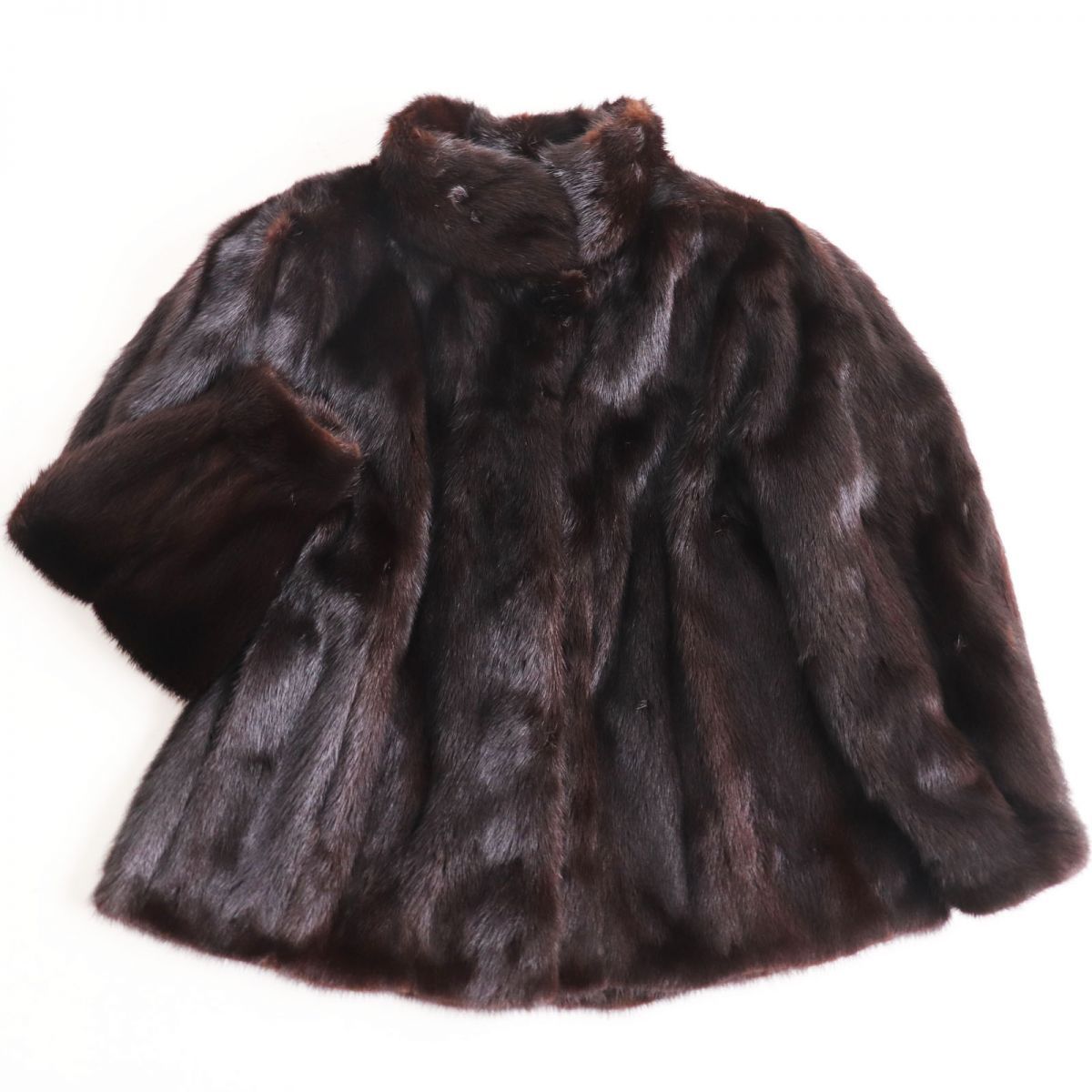 極美品○EMBA エンバ MINK ミンク 本毛皮ショートコート ジャケット