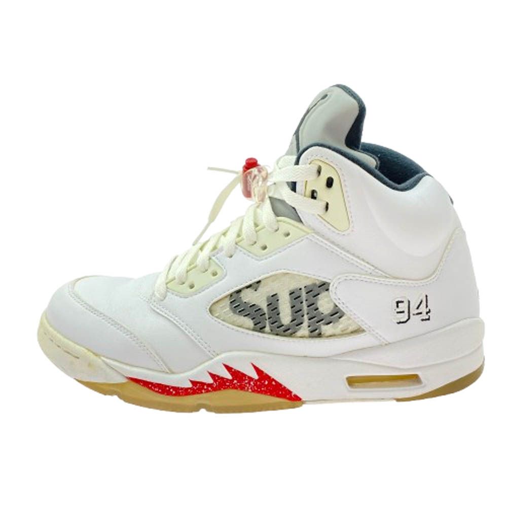 Supreme シュプリーム 824371-101 Nike Air Jordan 5 Retro イキ