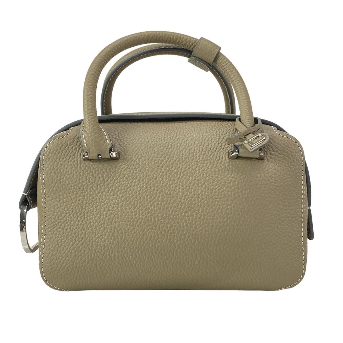 DELVAUX デルボー ハンドバッグ クールボックス ミニ カーキ レザー