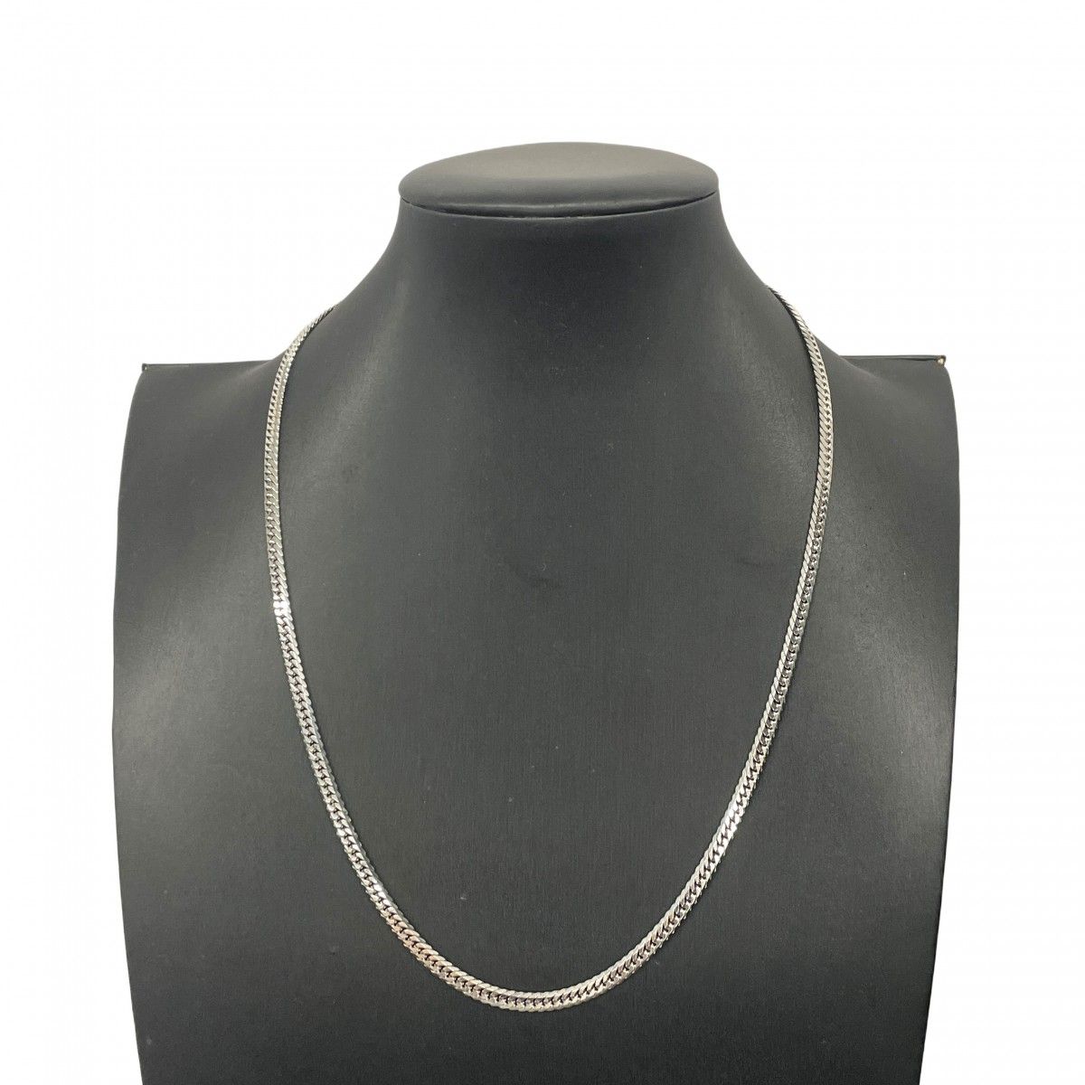 5khe012】喜平 ネックレス Pt850 プラチナ 6面 ダブル 50.7cm 30.2g  