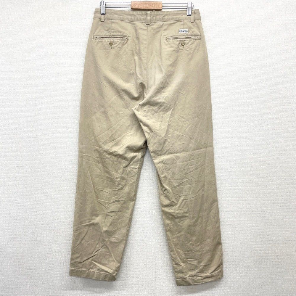 POLO by Ralph Lauren W32 ポロチノ ツータック ベージュ POLO by Ralph Lauren W32 ポロチノ ツータック ベージュ - メルカリ