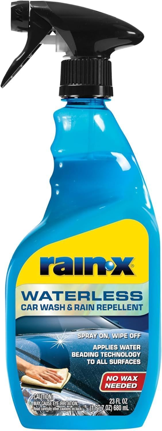 新着商品 Rain-X ウォーターレスカーウォッシュ＆レインリペレント 680ml 620143  水なしで洗車＆撥水コーティング スプレーして拭くだけの簡単施行 全ての外装パーツに最適 ノンスクラッチ処
