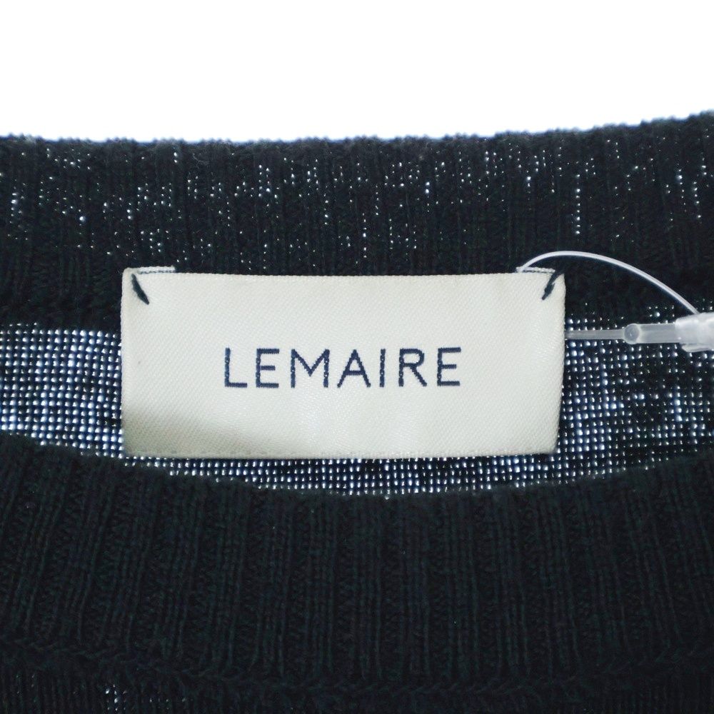 LEMAIRE ルメール CREWNECK KNIT クルーネック ニットセーター ブラック M213 KN320 LK087 LEMAIRE (ルメール) CREWNECK KNIT クルーネック ニットセーター