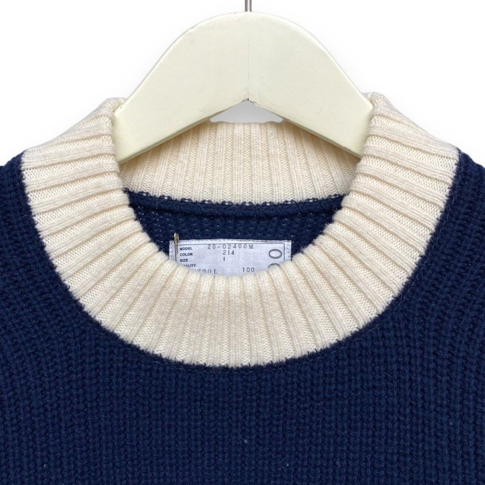 SACAI 20AW faux shearling knit pullover プルオーバーニット - メルカリ