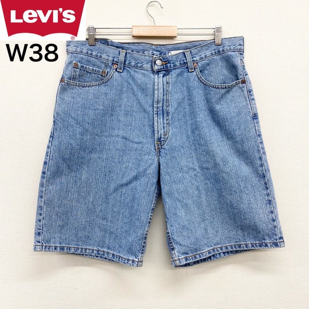 Levi's リーバイス550 ブラックデニム ショーツ W38 バギーパンツ