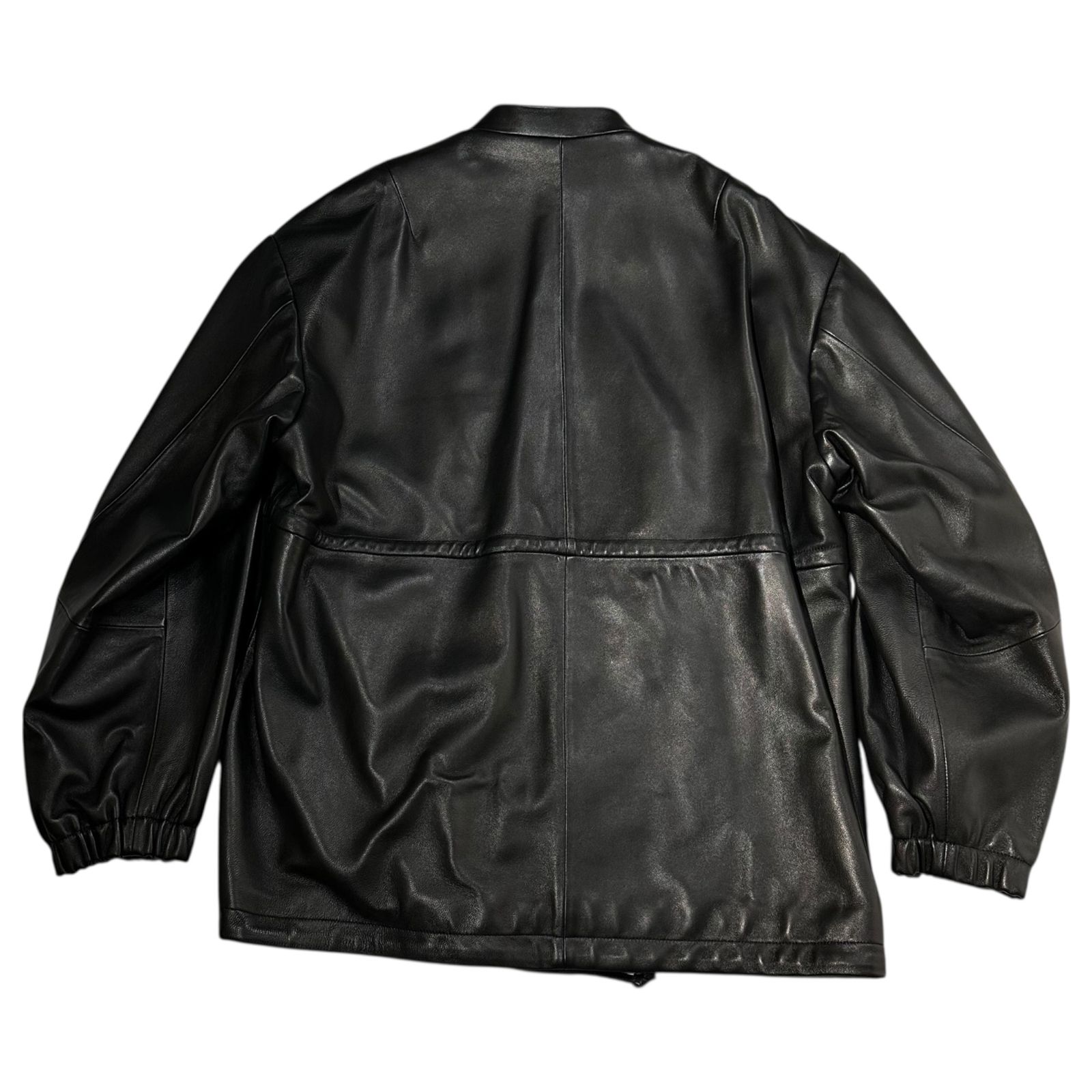 【Cider】フェイク レザー 襟 ドローストリング シャケット stein(シュタイン) leather drawstring jacket レザー ドロー