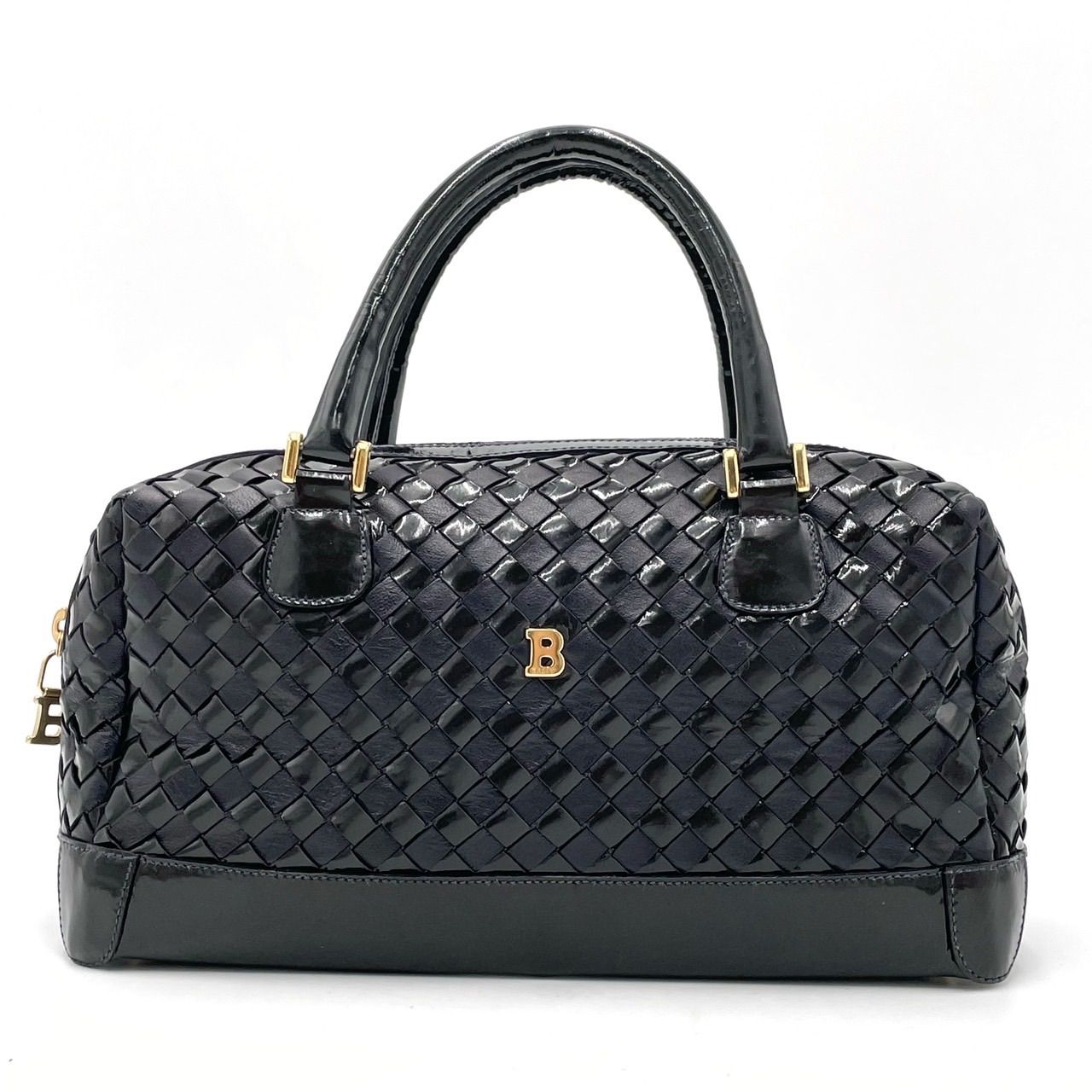 ✨良品✨ BALLY バリー ミニボストンバッグ ハンドバッグ ロゴ