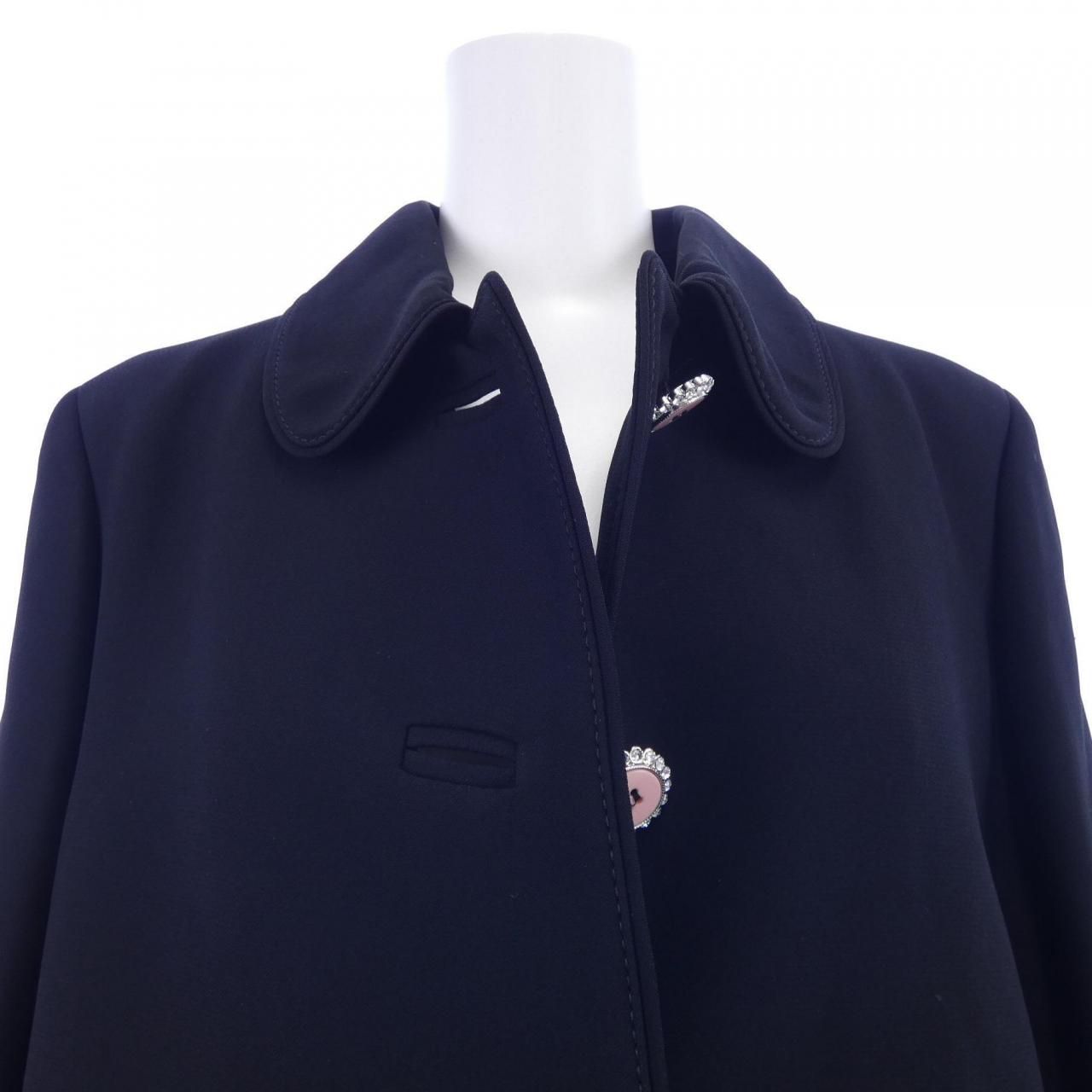 ミュウミュウ MIU MIU コート Miu Miu ミュウミュウ コート 36(XS位) 紺