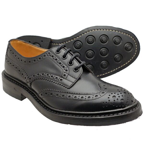トリッカーズ カントリーシューズ バートン ダイナイトソール ブラック BLACK BOX CALF Tricker s M5633 BOURTON UK規格 MADE IN ENGLAND UK9.5 28.0cm