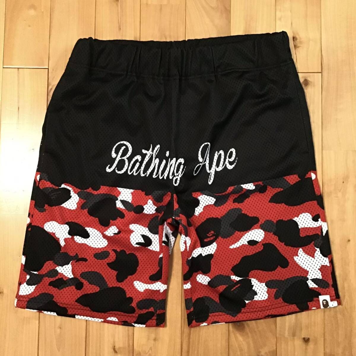 bape® ブラックショートパンツエイプブラック ハーフパンツ ノア