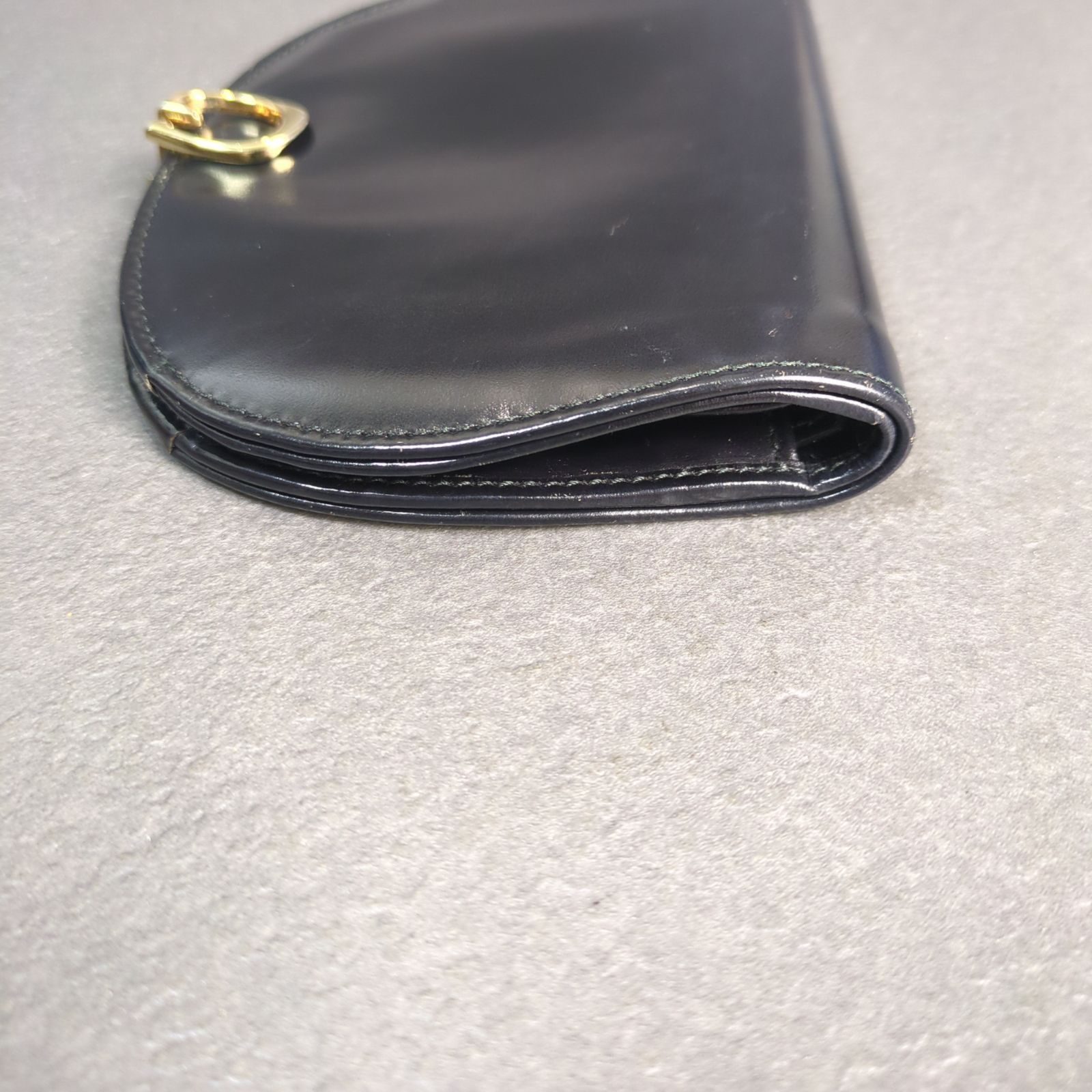 OLD GUCCI オールドグッチ レザーウォレット 2つ折り財布 革財布 G金具