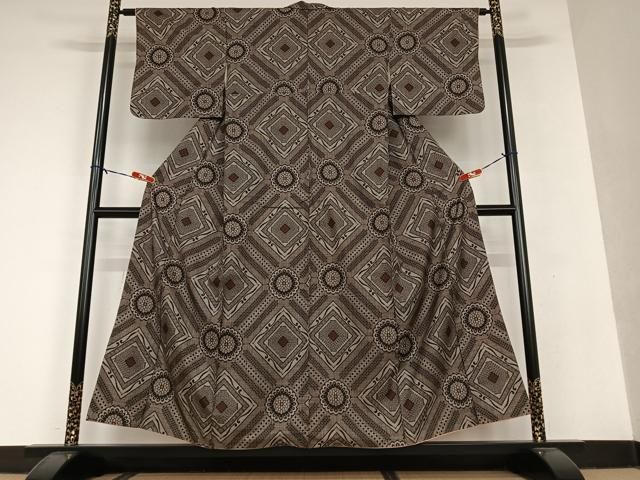 平和屋着物○本場大島紬 龍郷絣 花菱文 正絹 逸品 AAAU8395zg - メルカリ 