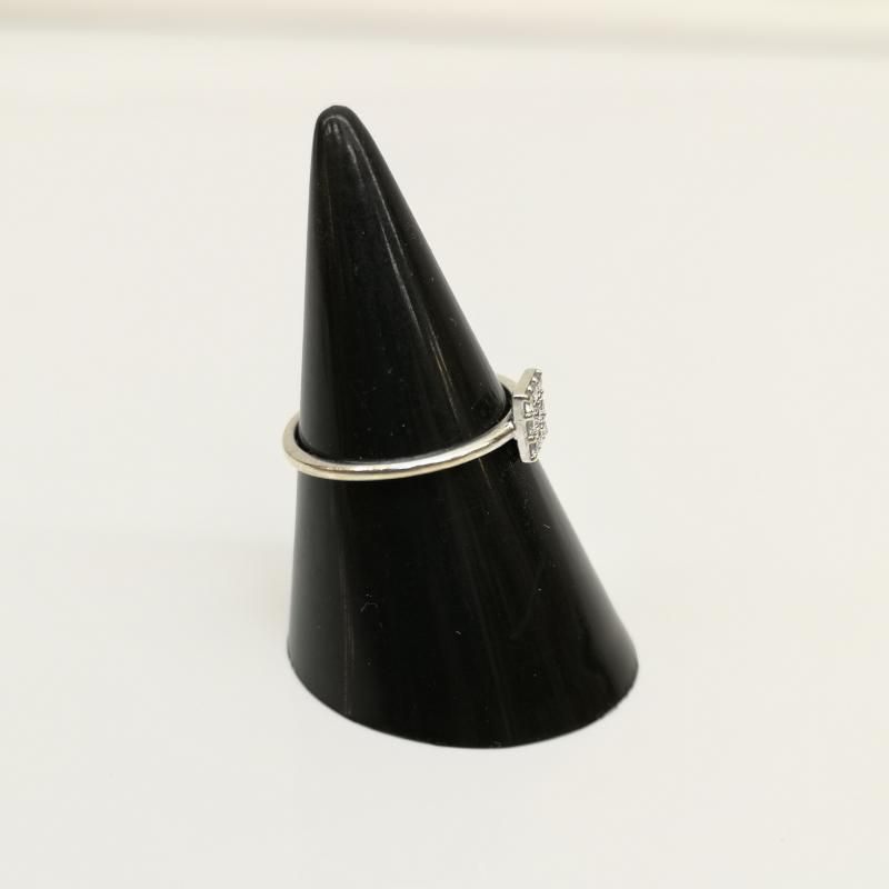 古着 指輪 TODAY s DIAMONDS TSUTSUMI ダイヤモンド K18WG リング 0.11カラット 7号 SIROKUMA-CORPORATION_COM