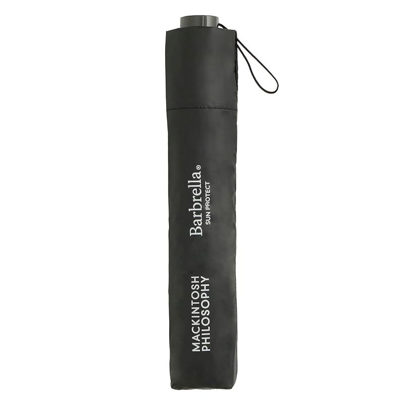 MACKINTOSH PHILOSOPHY マッキントッシュ フィロソフィ 日傘 バーブレラ サンプロテクト 折りたたみ傘 軽量 遮熱 遮光 UVカット 晴雨兼用 直径96cm 親骨55cm 無地 11055 ブラック