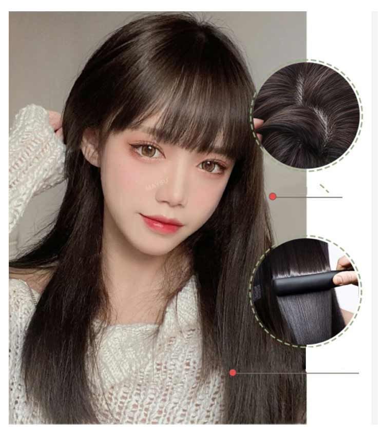 高級人毛100% 総手植え ウィッグ フル ロングストレート