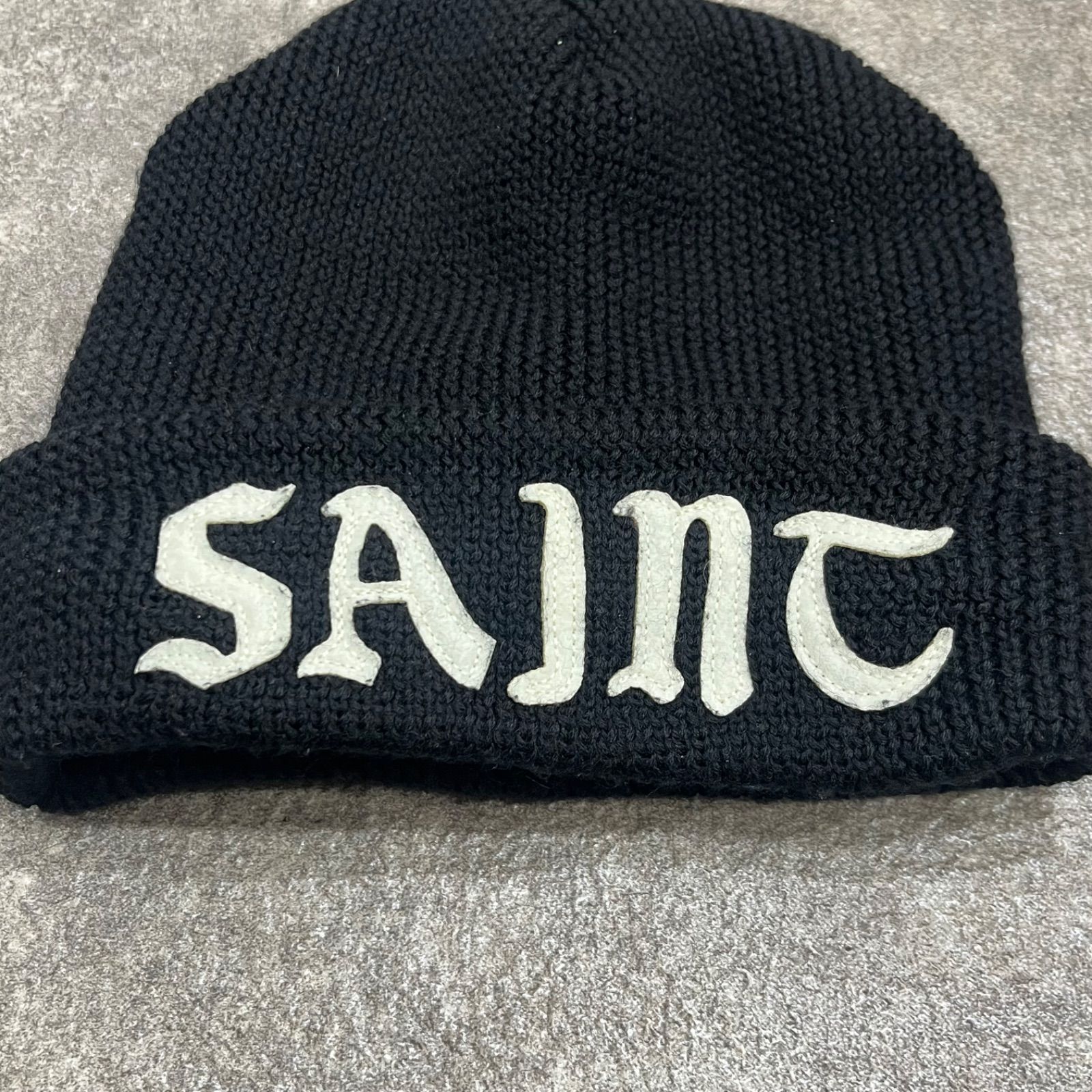 SAINT MICHAEL ニット帽　24aw 24aw SAINT MICHAEL セントマイケルニットキャップ ホワイト