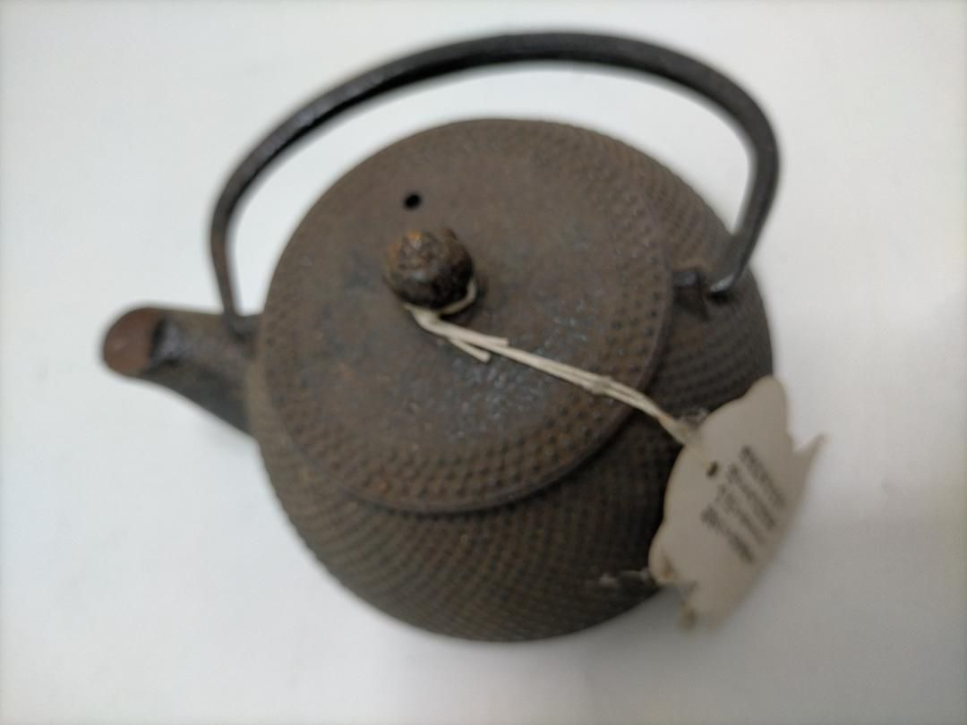 未使用】岩鋳 Iwachu 鉄瓶兼用急須 3型新アラレ 黒焼付 0.32L ホーロー