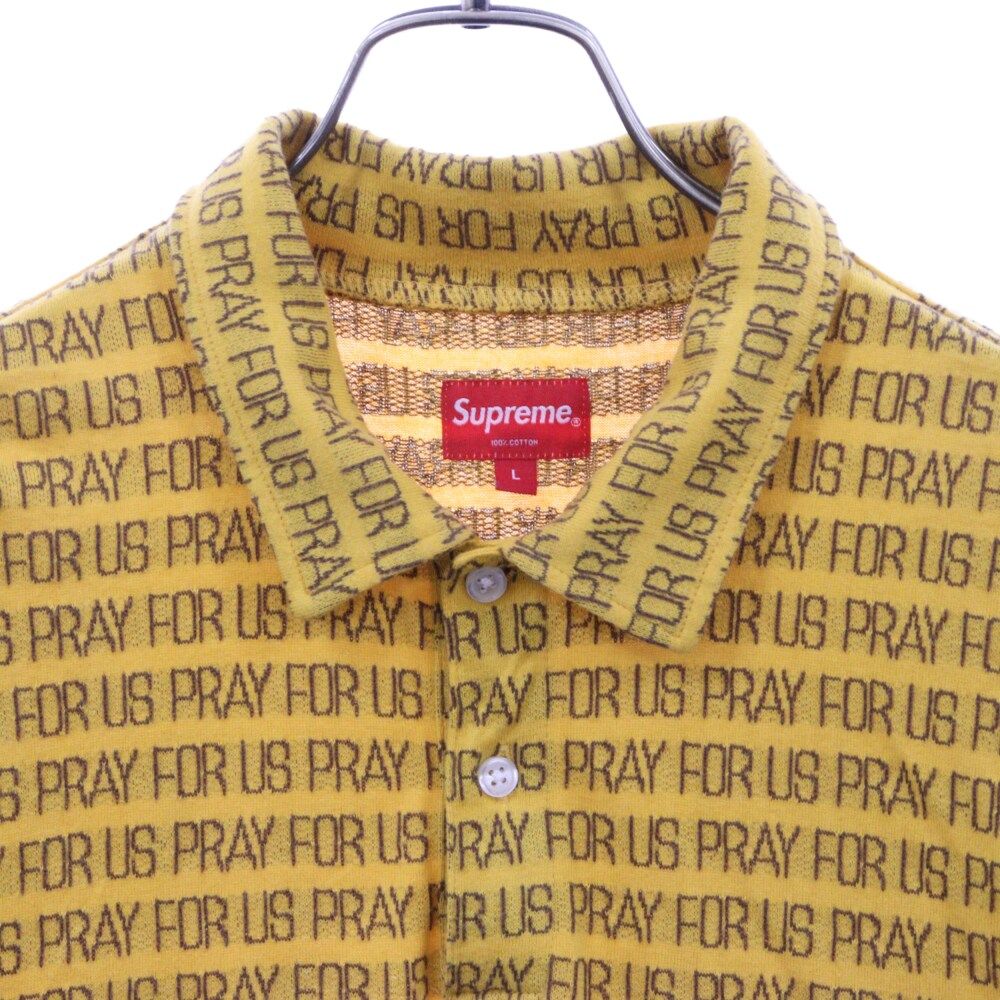 トップス Supreme 18SS Pray For US Jacquard Polo SUPREME (シュプリーム) 18SS Pray For Us Jacquard Polo 半袖