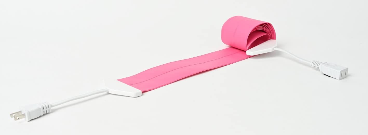 世界で一番薄い0.9mm 延長コード フラットコード flatcode 1m フラワーピンク
