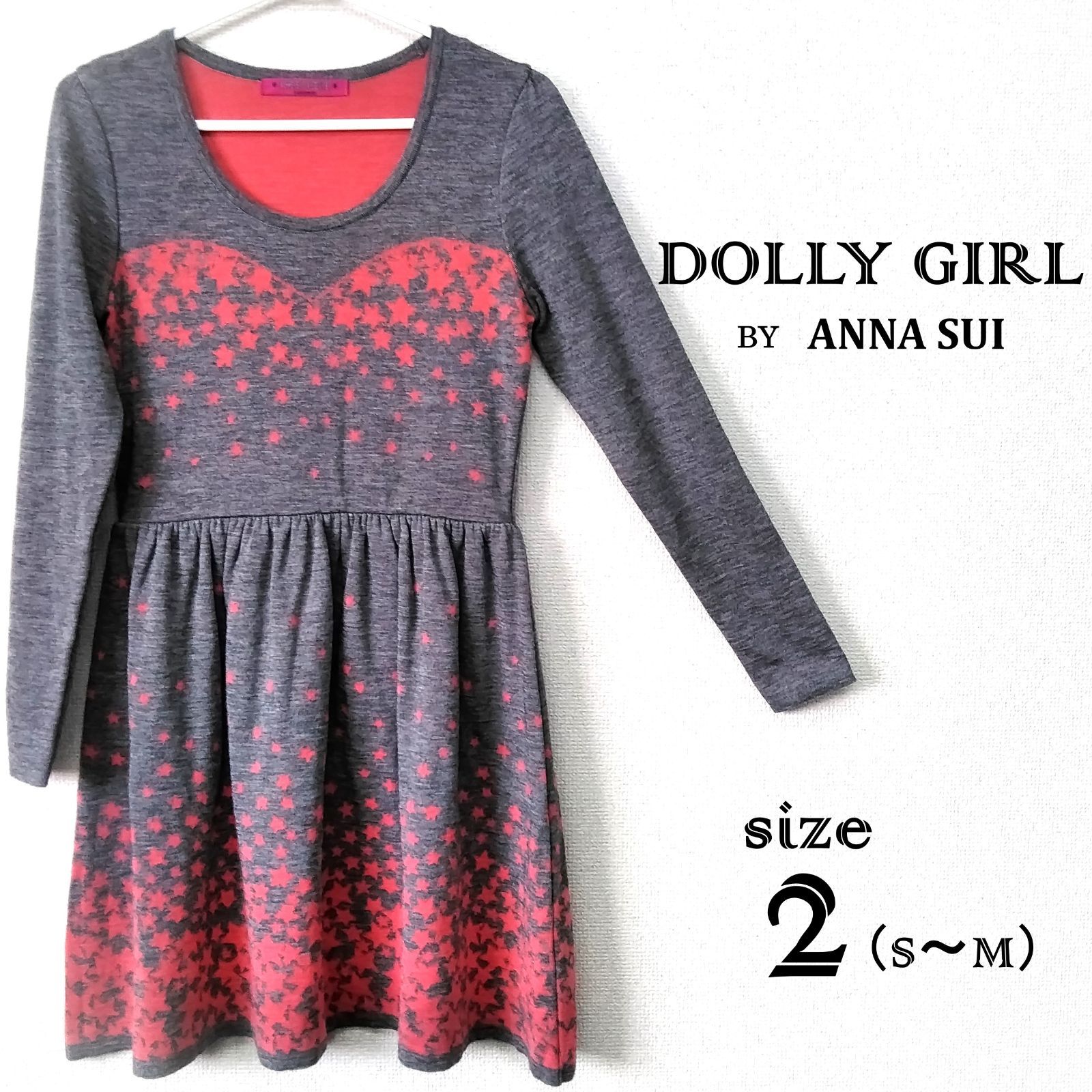 美品】DOLLY GIRL BY ANNA SUI ミニワンピース size 2（S～M）ひざ丈 