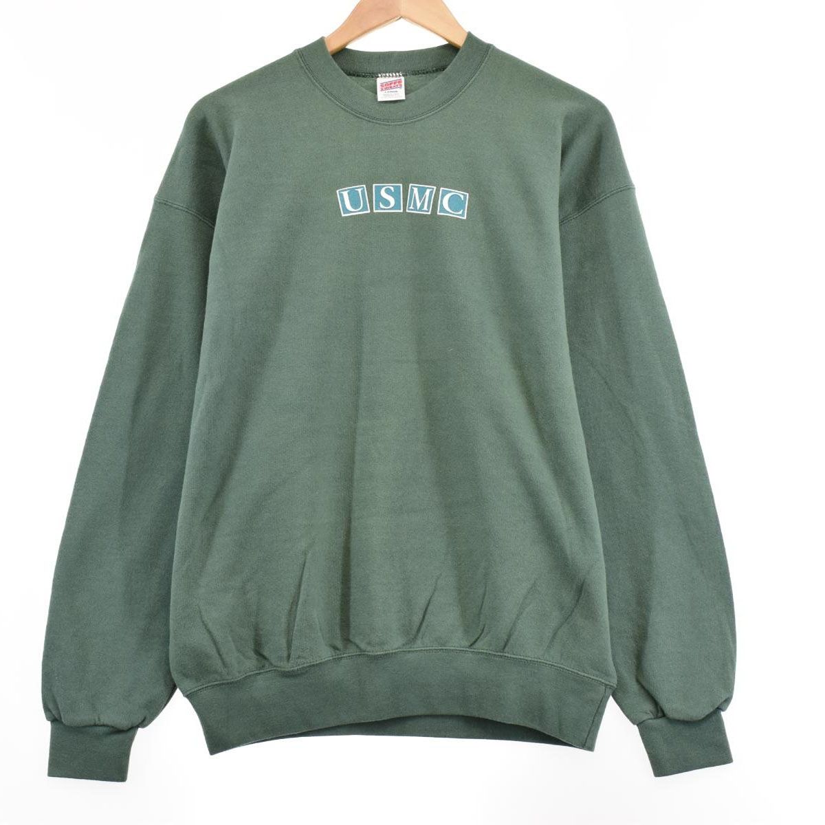 古着 90年代 SOFFE SWEATS USMC アメリカ海兵隊 プリントスウェット 