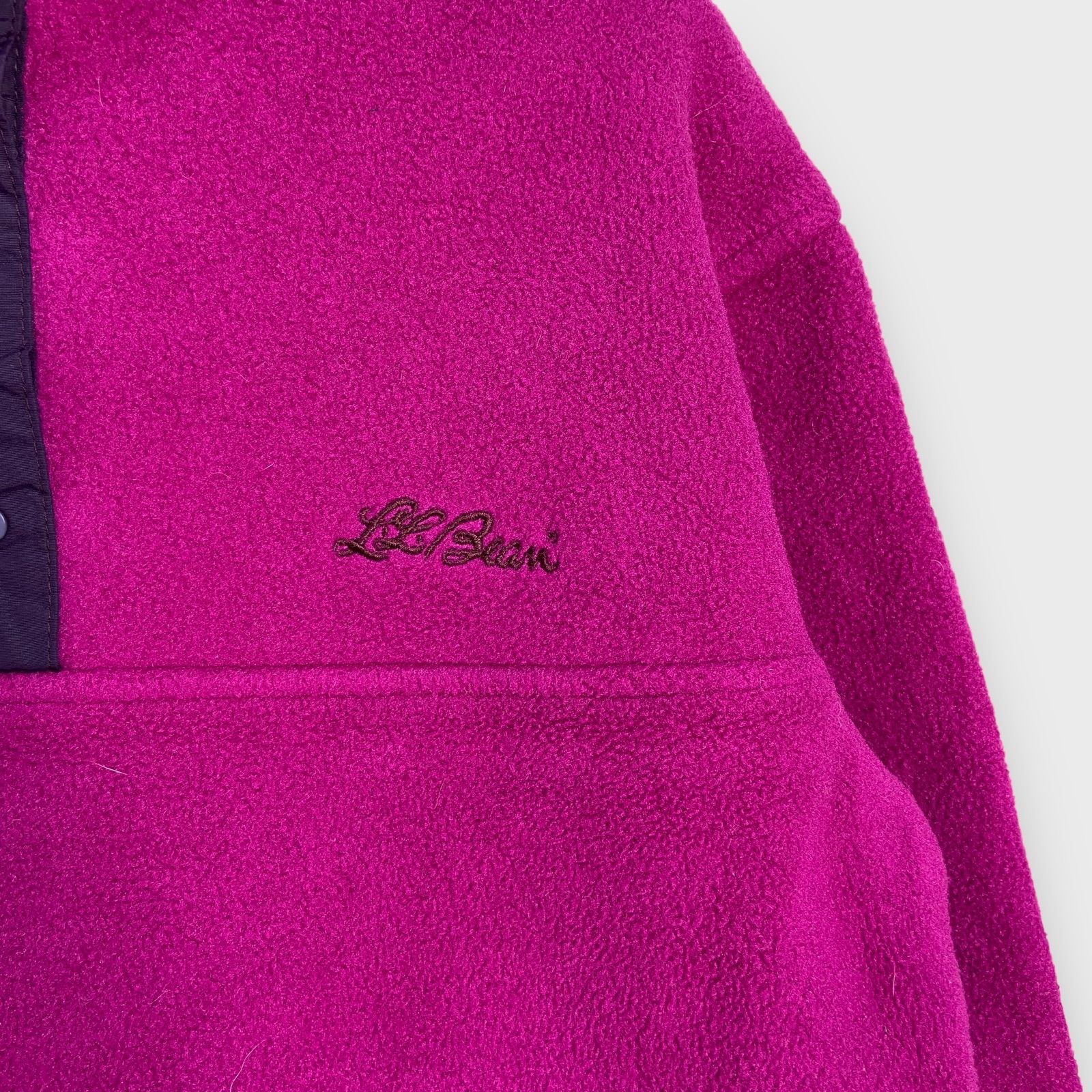 ☆90s☆L.L.Bean☆エルエルビーン☆ハーフスナップボタンフリースプル 