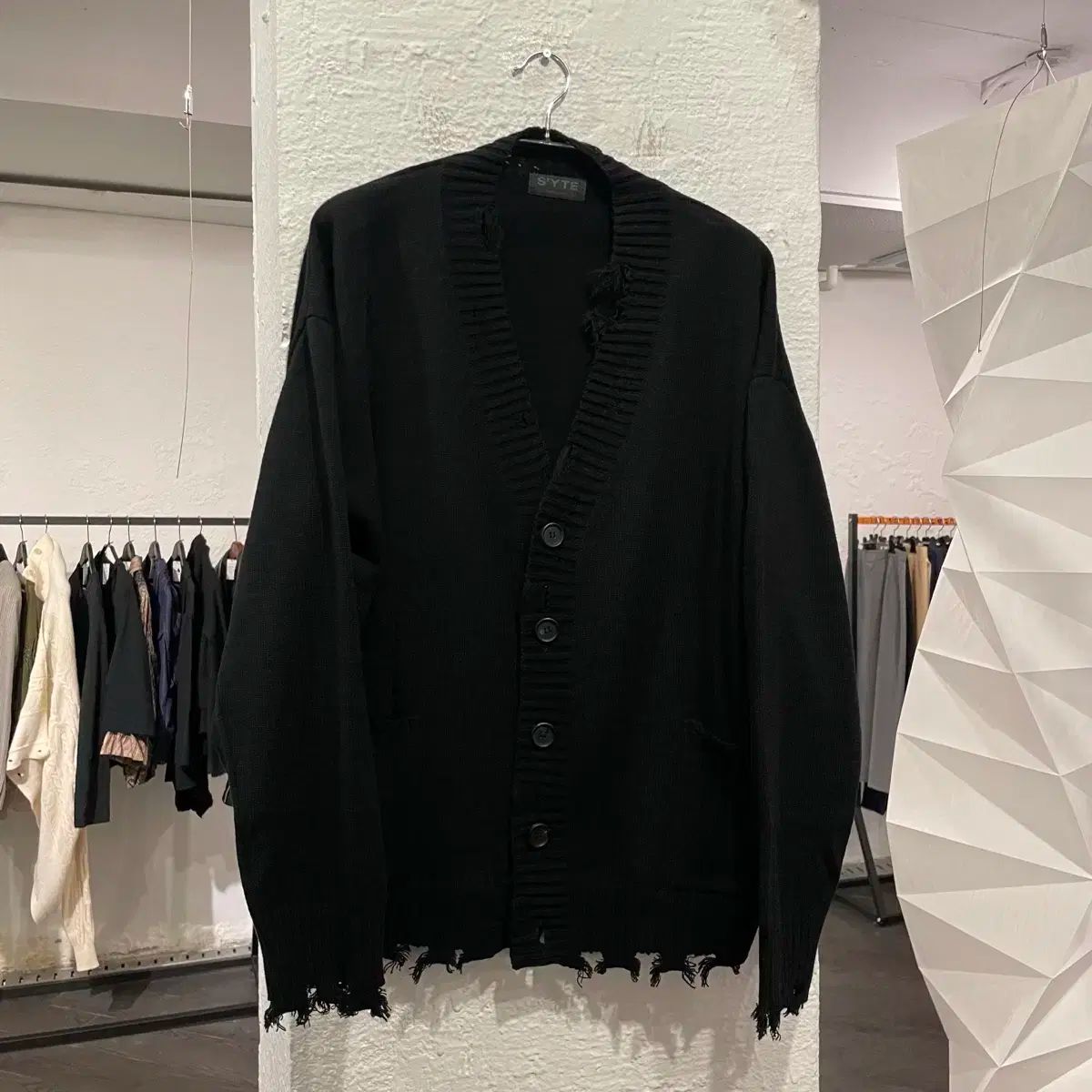 未使用 定価44000円 元ヨウジヤマモトsulvam カーディガン　M Yohji Yamamoto(ヨウジ ヤマモト) オーバーサイズ 苦痛です