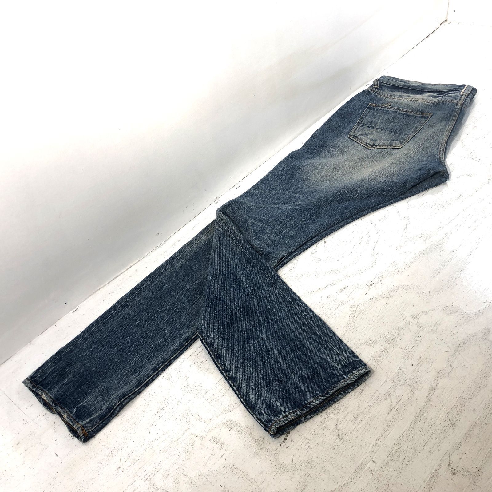 紫波76-0004】【中古】PRPS デニムパンツ セルビッジ 34インチ E63 