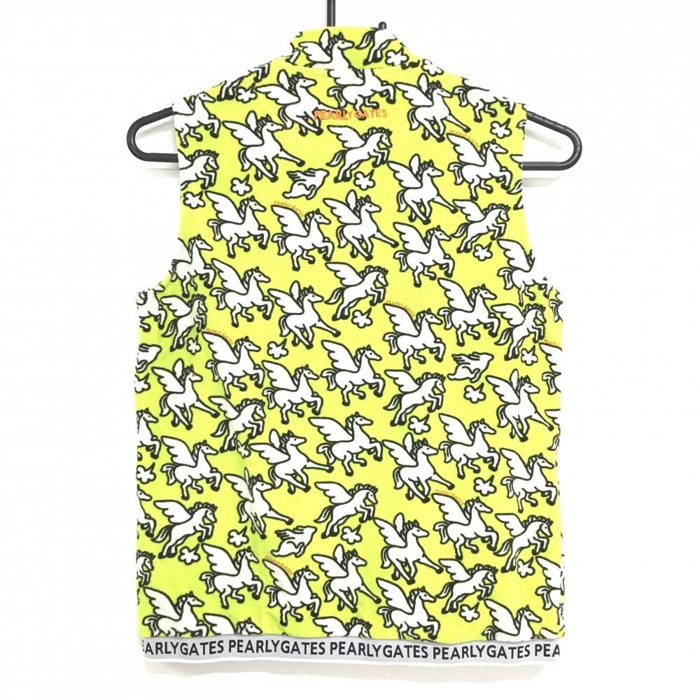 PEARLY GATES - 【美品】パーリーゲイツ ノースリーブハイネックシャツ 白 ロゴ刺しゅう レディース 1(M) ゴルフウェア PEARLY GATES 美品】パーリーゲイツ ノースリーブハイネックシャツ 白 ロゴ