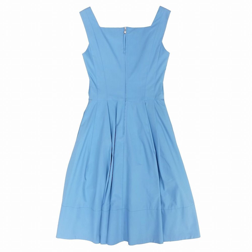 フォクシー FOXEY NEW YORK ワンピース ノースリーブ ひざ丈 無地