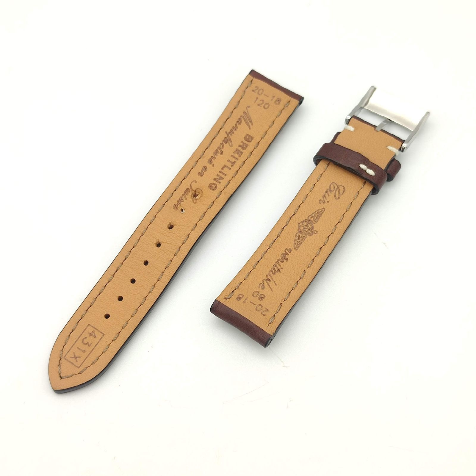 ブライトリング純正レザーベルト 22-20 BREITLING - ブライトリング