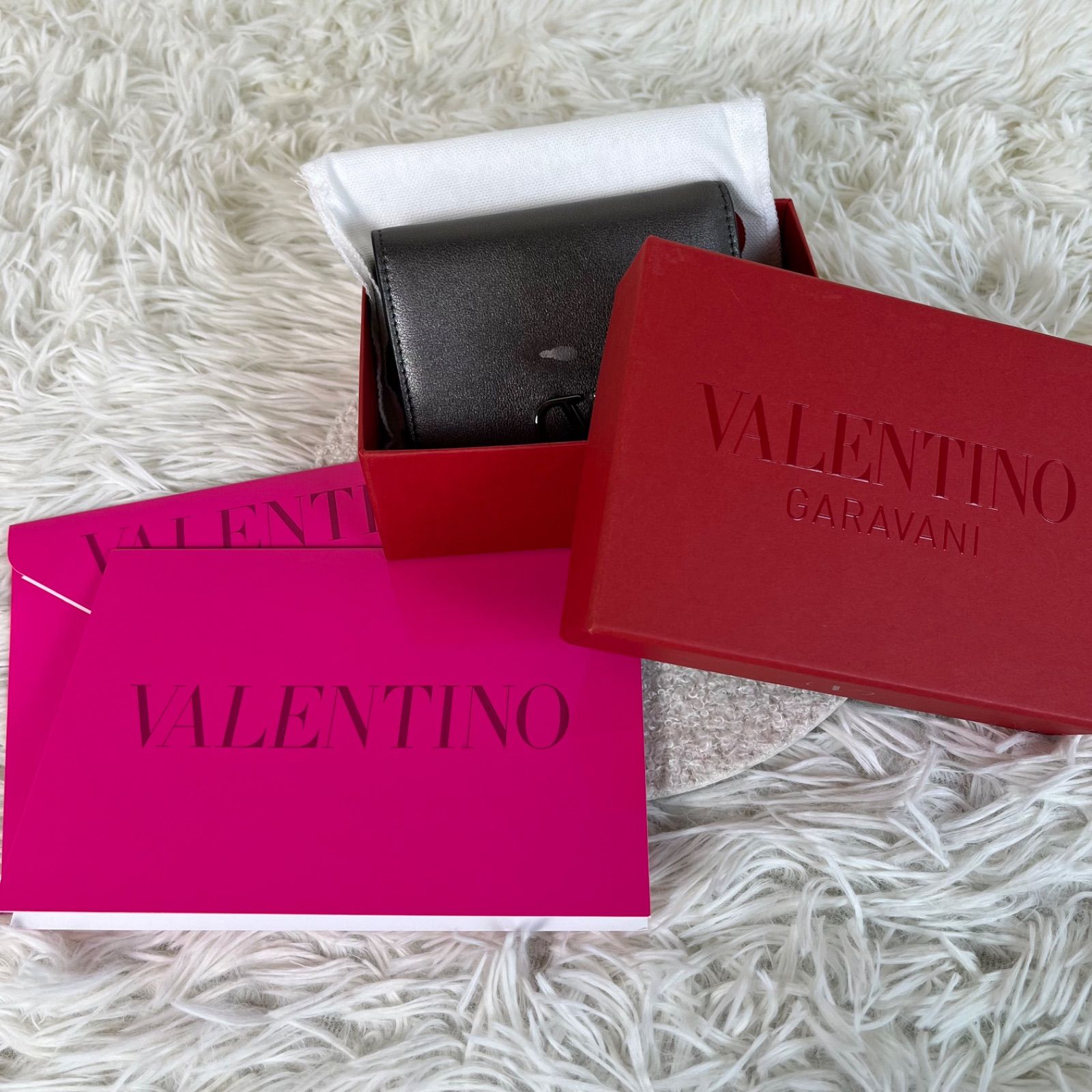 訳あり 新品未使用 VALENTINO GARAVANI 二つ折り財布 レザー
