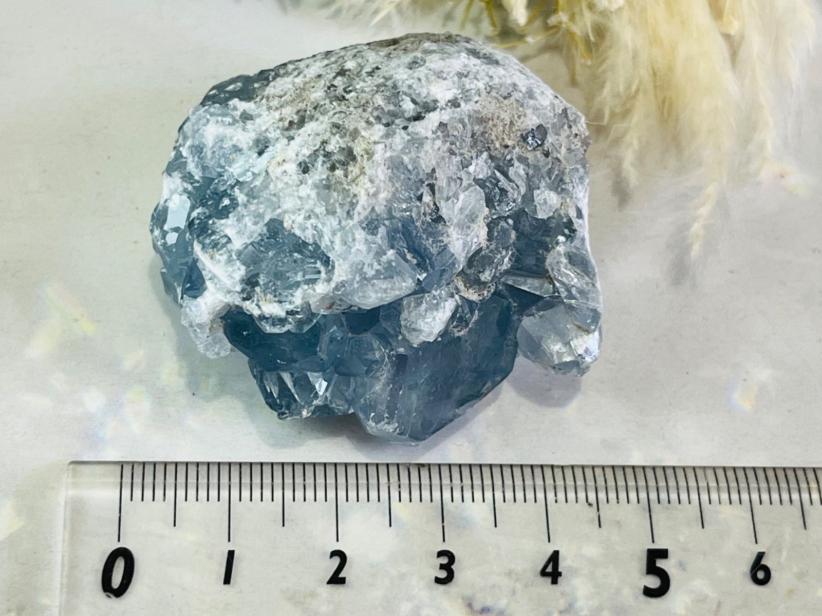 天使の石໒꒱✨ セレスタイト 天青石 クラスター 原石 ラフストーン