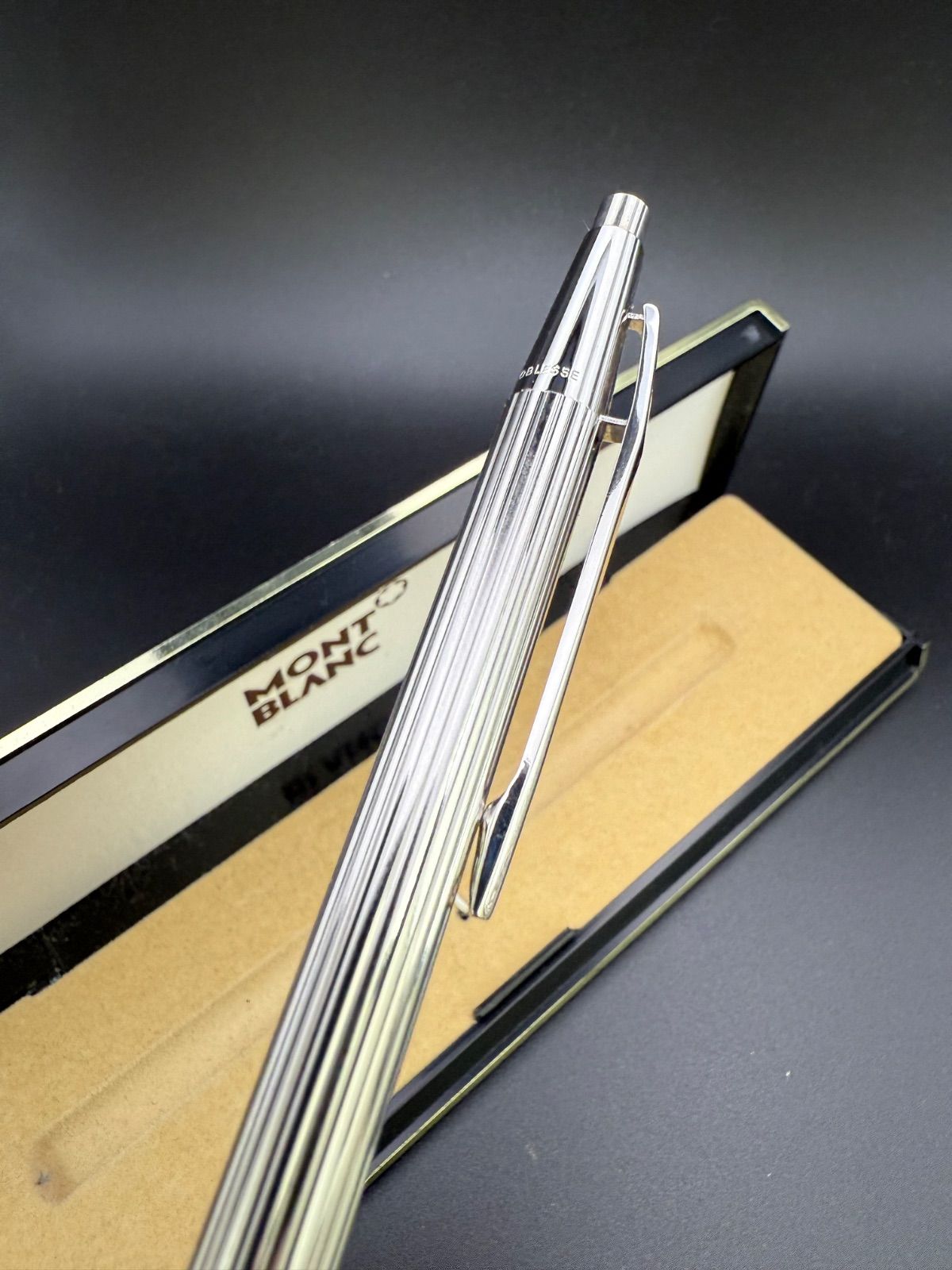 MONTBLANC ボールペン ノブレス NO.1957 プラチナコート #猫のペン屋