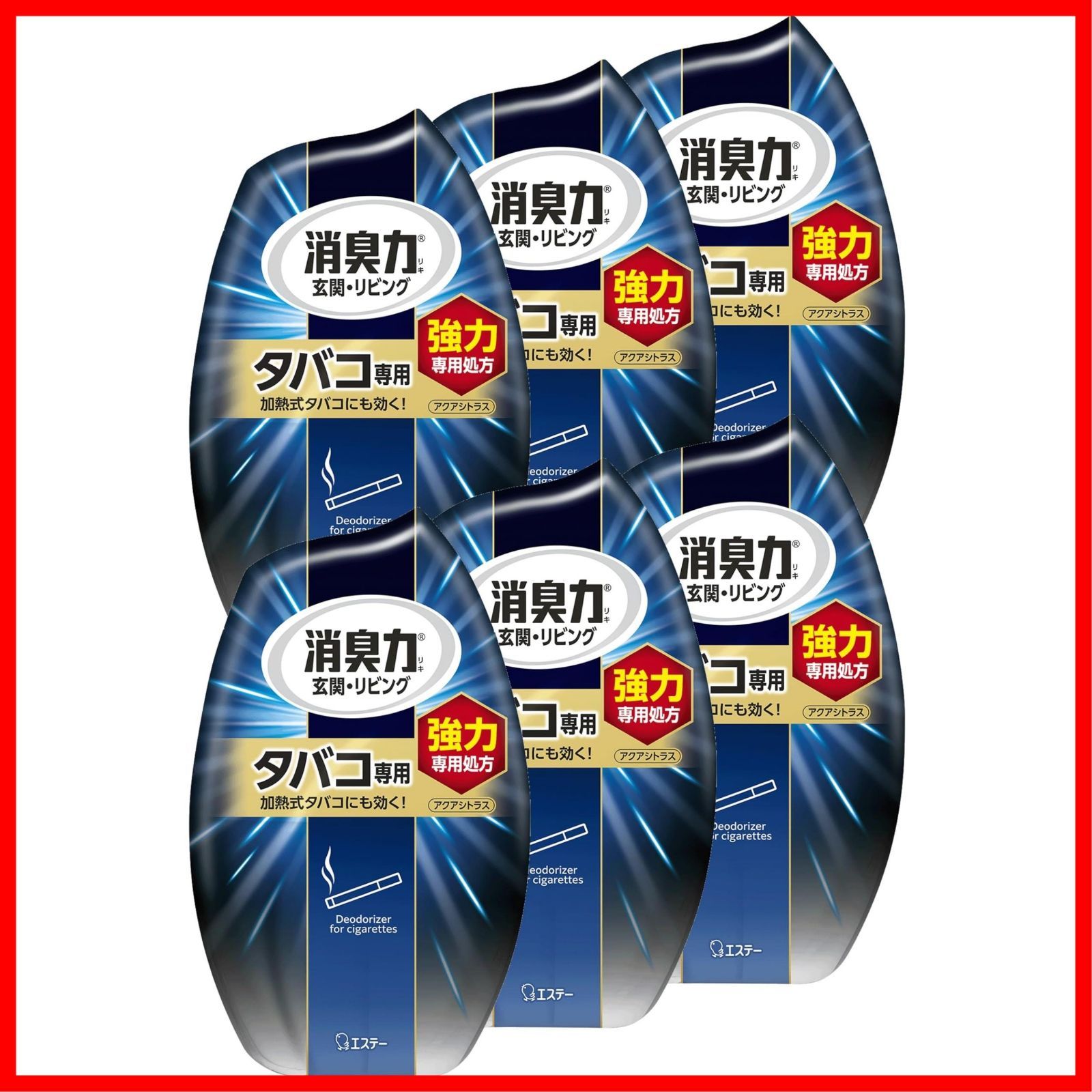 置き型 アクアシトラス タバコ用 400mL×6個 お部屋の消臭力 リビング タバコ 部屋 玄関 部屋用 まとめ買い 消臭剤 消臭 消臭力 芳香剤
