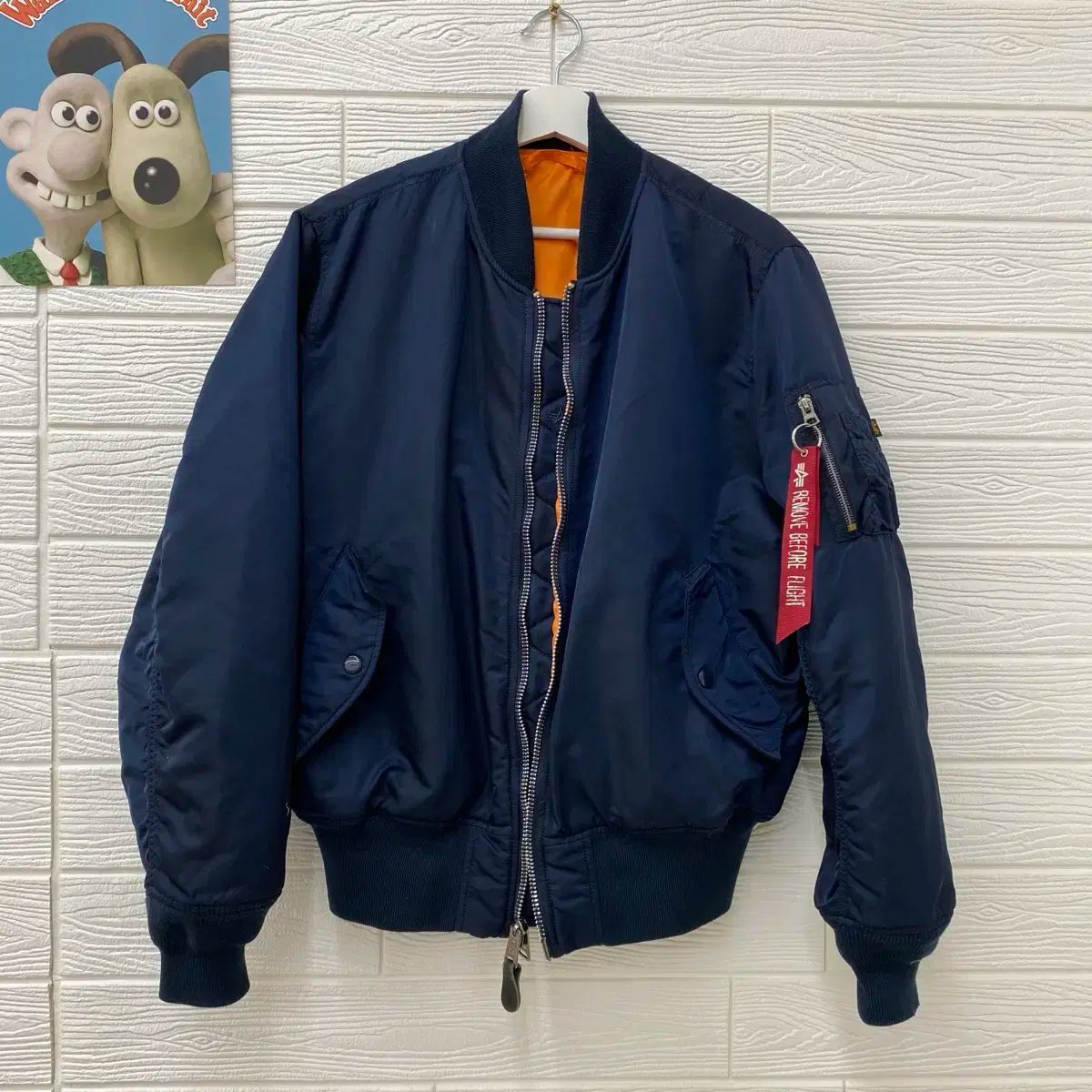ALPHA INDUSTRIES(アルファ インダストリーズ) MA-1ジャンパー ネイビー M 95