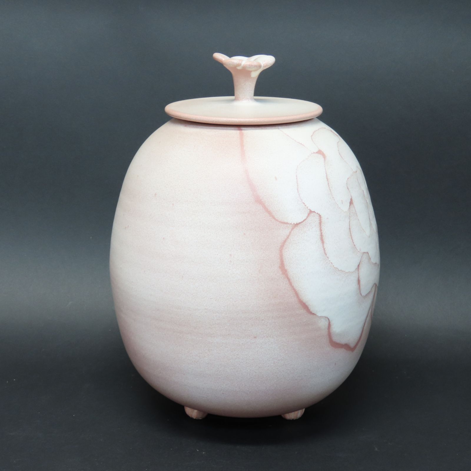 00s78 谷口正典 真作保証 京焼 有名作家 紅彩華 飾壺 高さ30cm