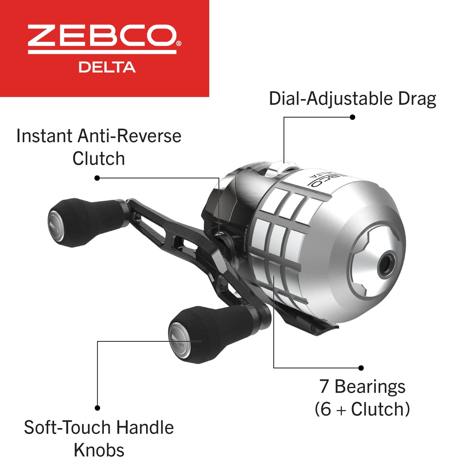 Zebco デルタ スピンキャスト フィッシングリール サイズ30 リール