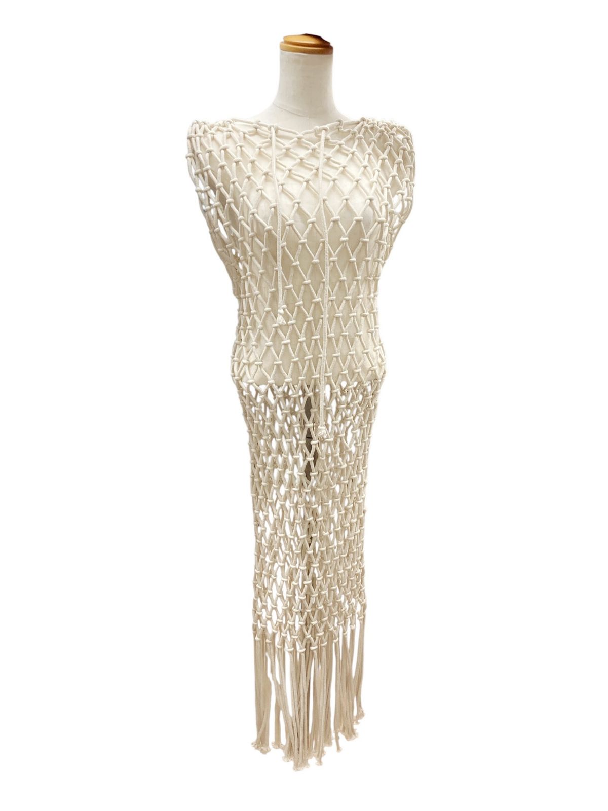 HYKE (ハイク) ROPE NET DRESS メッシュロープドレス ワンピース 