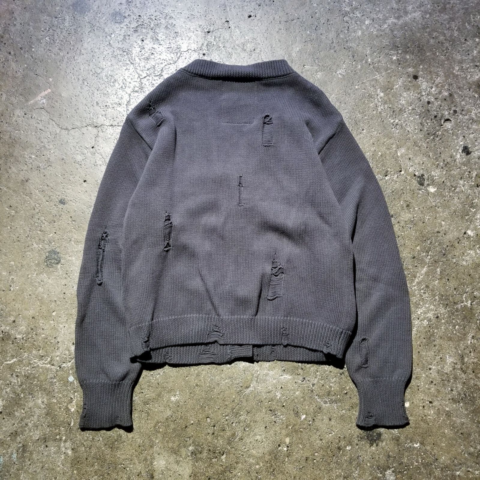 BASKETCASE UPSTAIRS CARDIGAN XS バスケットケース ダメージ加工 
