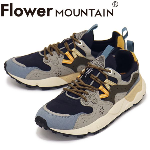 Flower MOUNTAIN(フラワーマウンテン) FM63191 YAMANO3 スニーカー Navy/Gray FM005 44-約28.0cm