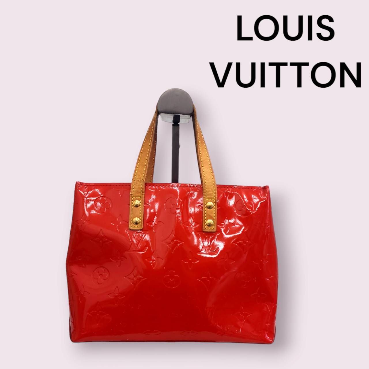 LOUIS VUITTON ルイヴィトン ヴェルニ リード レッド ミニハンドバッグ  