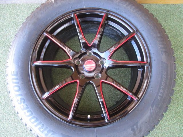 【中古】　送料込み　ラグジーヘインズ　235/60R18　スタッドレスタイヤ４本SET　レクサス　RX　NX　デリカD5　CX-8