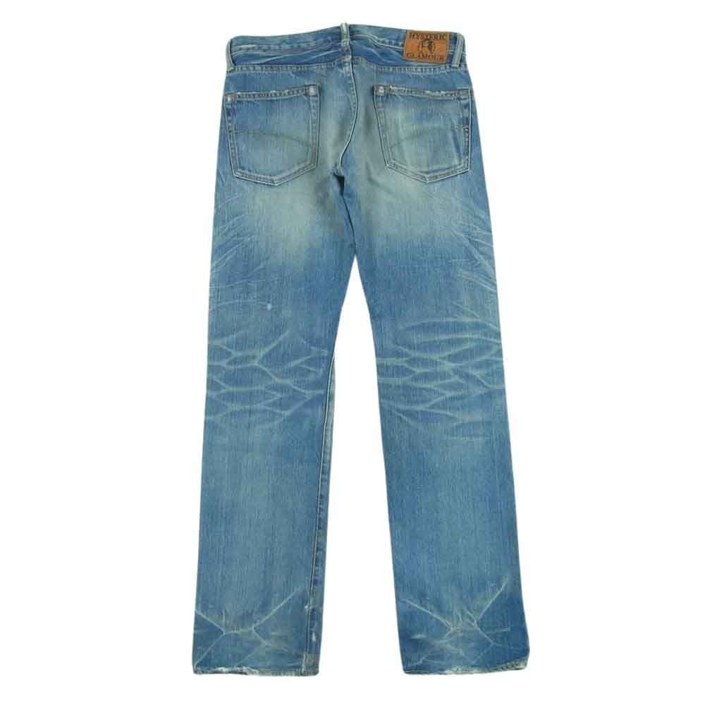 HYSTERIC GLAMOUR ストレートデニム ブルースタッズ