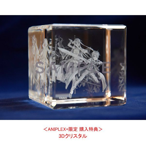 HR_アニメグッズSAO 10th Anniversary Box 3Dクリスタル キリト アスナ