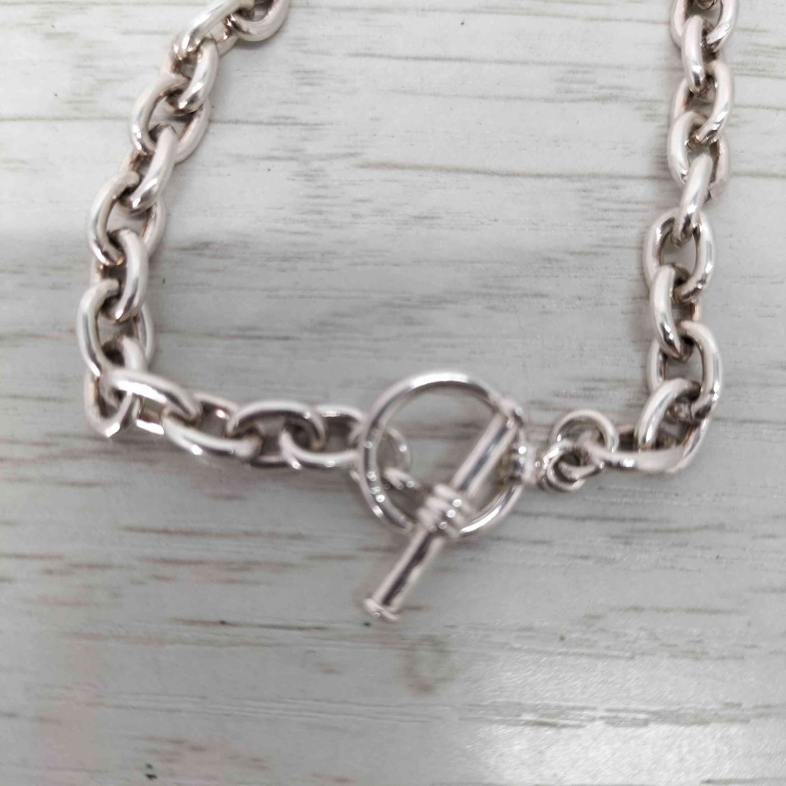 ユーズド 古着 中古 チェーン ブレスレット 銀 モード デザイン ユーズド 古着 チェーン ブレスレット シルバー デザイン モード