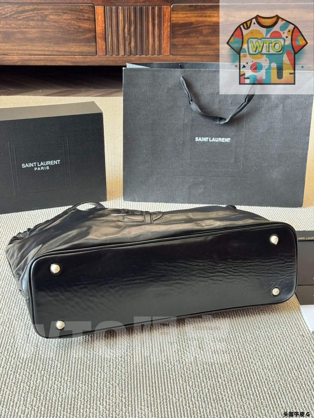 サンローラン　トートです。 今日WTO】Yves Saint Laurent イヴ・サンローラン トートバッグ